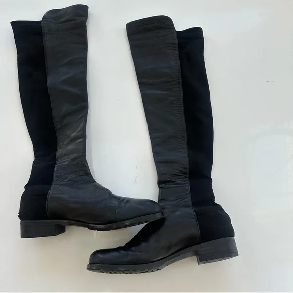 Stuart Weitzman 5050 Leather Over-the-Knee Boot - Picture 2 of 10